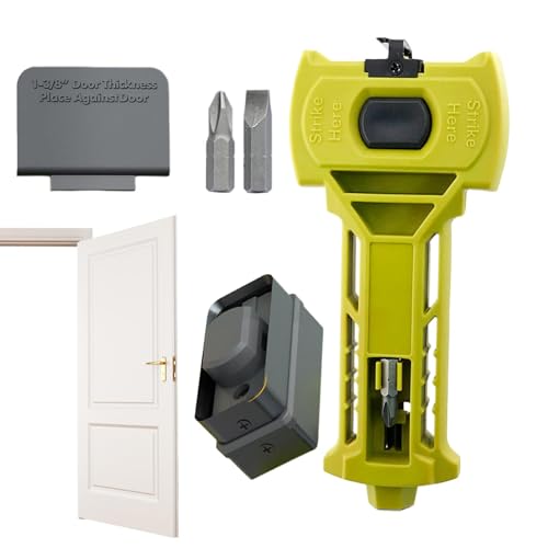 Sghtil Deadbolt Installationsset für Türschlösser | Professionelles tragbares multifunktionales Installationsgerät | Meißel- und Punkte-Werkzeuge von Sghtil