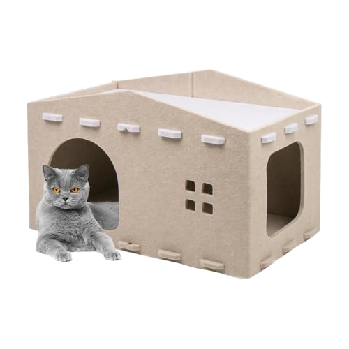 Sghtil Doppellagiges Katzenbett, 2-lagiges Katzenbett, Kratzbaum für Katzen | Katzenbetten, Katzenhöhle, Katzenbett, Katzenbett, Katzenbett für drinnen Pet Condo Kratzbaum für Katzen Sghtil Doppellagiges Katzenbett, 2-lagiges Katzenbett, Kratzbaum für Katzen | Katzenbetten, Katzenhöhle, Katzenbett, Katzenbett, Katzenbett für drinnen Pet Condo Kratzbaum für Katzen von Sghtil