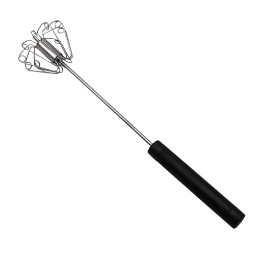 Sghtil Eierschneebesen - Rostfreier Halbautomatischer Schneebesen,Rostfreier Handmixer Zum Rühren Schlagen Mixen Von Milch Kaffee Teig von Sghtil