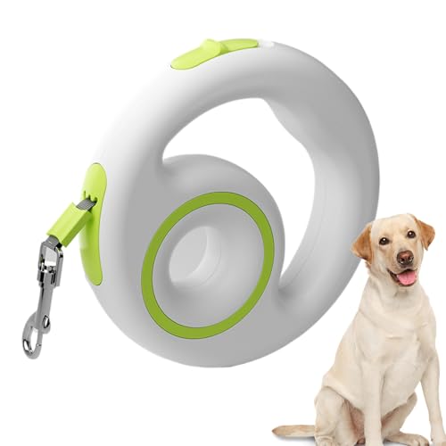 Sghtil Einziehbare Hundeleine mit Zugfunktion, automatisches Teleskopseil für Training, ergonomisches Kabel mit Stoßdämpfung, Wandern, tägliche Spaziergänge von Sghtil