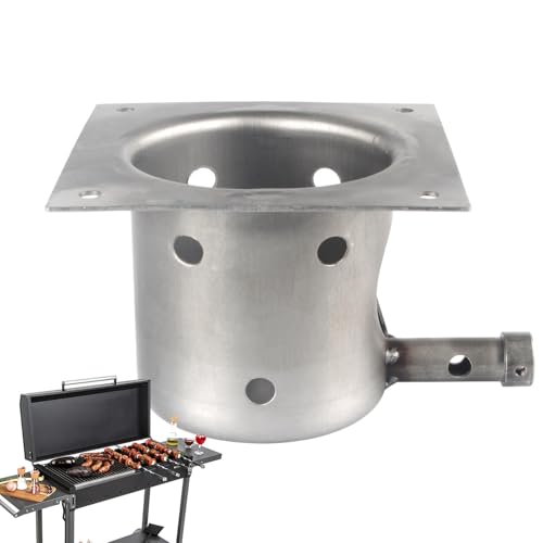 Sghtil Ersatz des Grillbrenners, BBQ Fire Burn Pot Ersatz, rostfrei, Ersatzteile des Feuerbrenners mit Schrauben für Grillbrenner von Sghtil