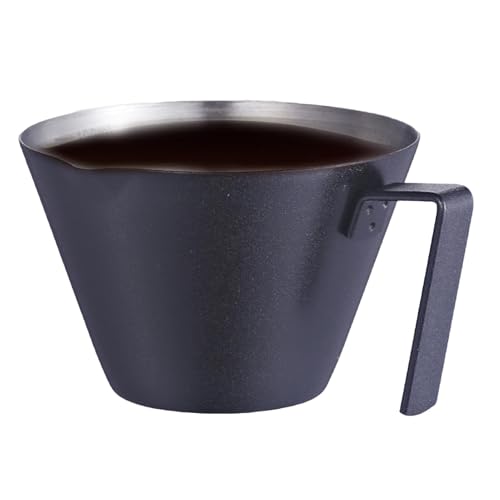 Sghtil Espresso Messbecher Espressotasse - Espressotassen aus Edelstahl mit Griff | Professionelles Espressozubehör Espresso-Kaffeekrug für hausgemachten Kaffee, Gadgets Sghtil Espresso Messbecher Espressotasse - Espressotassen aus Edelstahl mit Griff | Professionelles Espressozubehör Espresso-Kaffeekrug für hausgemachten Kaffee, Gadgets von Sghtil