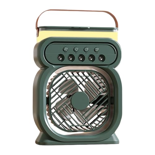 Sghtil Fan von Water Mist, tragbarer Ventilator | persönlicher wiederaufladbarer Ventilator für den Schreibtisch | einstellbar 3 Geschwindigkeiten von 450 ml Aquarium mit 7 Farben Nachtlicht für von Sghtil