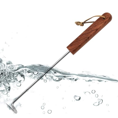 Sghtil Fleisch-Flipper, BBQ Food Turner | Turner Fleischhaken - Food Twister mit Holzgriff, Grillzubehör für den Außenbereich Innen Sghtil Fleisch-Flipper, BBQ Food Turner | Turner Fleischhaken - Food Twister mit Holzgriff, Grillzubehör für den Außenbereich Innen von Sghtil