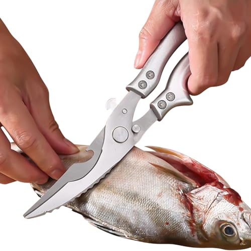 Sghtil Fleischschere,Robust Vielseitige Küchenschere - Werkzeug Für Die Küche Zum Kochen Und Verarbeiten Von Lebensmitteln Wie Wachtel Hähnchen Truthahn Meeresfrüchte Und Grillen Sghtil Fleischschere,Robust Vielseitige Küchenschere - Werkzeug Für Die Küche Zum Kochen Und Verarbeiten Von Lebensmitteln Wie Wachtel Hähnchen Truthahn Meeresfrüchte Und Grillen von Sghtil