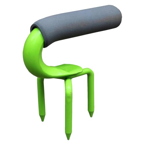 Sghtil Gartenwerkzeug des Handkultivators, Garten-Rechen Handheld Hand-Rechen, robuster kleiner Handrechen, Handheld des Unkrautvernichterwerkzeugs Rust Handle Ergonomic Handle Graw Graw für von Sghtil