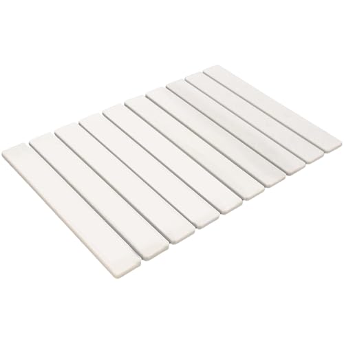 Sghtil Geschirrtrockenmatte – Abtropfmatte für Küchengeschirr, saugfähige Basis aus Fossilmehl, faltbar, rutschfest, für den gewerblichen Gebrauch im Restaurant von Sghtil