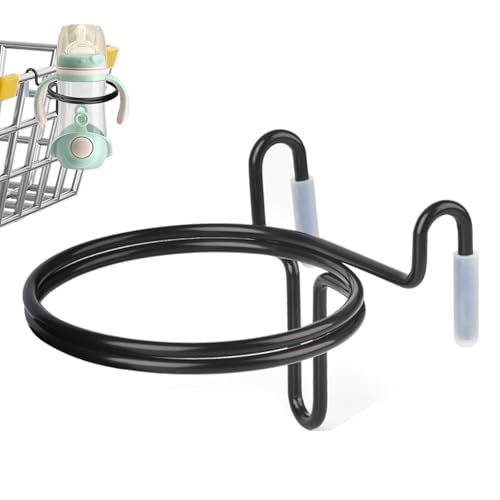 Sghtil Getränkehalter Zubehör für Einkaufswagen | Zubehör für Getränkehalter | Doppelring-Design, multifunktionaler Getränkehalter, geeignet für Kaffeetassen, von Sghtil