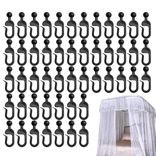 Sghtil Haken für Pavillonvorhänge – 50 Stück Haken für Schattennetz | rostfreie Mehrzweckhaken Ringe für Pergola-Vorhänge für Innen- und Außenbereiche, Schlafzimmer, Küche, Wohnzimmer, Garten, Sghtil Haken für Pavillonvorhänge – 50 Stück Haken für Schattennetz | rostfreie Mehrzweckhaken Ringe für Pergola-Vorhänge für Innen- und Außenbereiche, Schlafzimmer, Küche, Wohnzimmer, Garten, von Sghtil