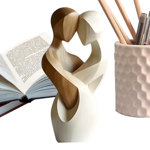Sghtil Handgefertigte Paar Dekoration | Abstrakte Handgefertigte Tischdekoration Paar Skulptur - Hochzeitskunst Deko Für Schreibtisch Wohnzimmer Sideboard von Sghtil