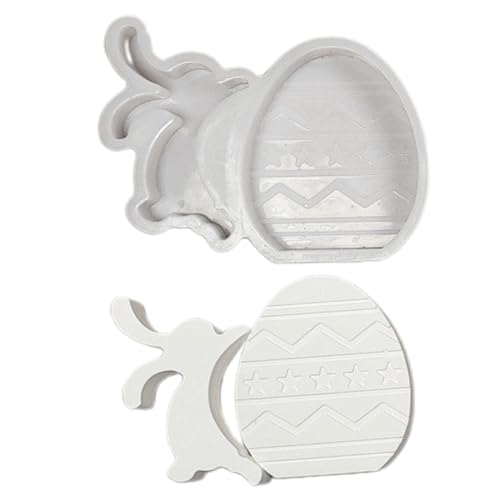 Sghtil Haseneier Form, Osterhase Silikonform - Niedliches Design Osterseife Form | Kerzenherstellung, Gips Formen für von Sghtil