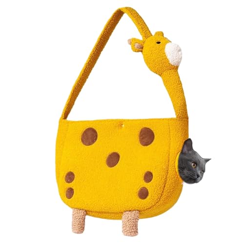 Sghtil Haustiertragetasche, Katzentransporttasche, Welpentasche, Giraffen-Tragetasche für Haustiere, Reisetasche für Haustiere von Sghtil