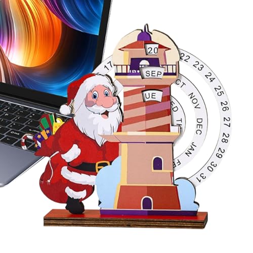 Sghtil Holz Adventskalender - Holz Tisch Adventskalender Mit Zahlen,Deko Für Tisch Wohnheim Schlafzimmer Wohnung Hotel Klassenzimmer von Sghtil