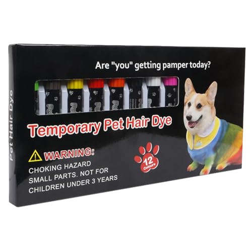 Sghtil Hundefärbemittel für Hunde – Farbmarker für Welpen | Multifunktionales Werkzeug zur Fellpflege von Haustieren, kreativer Dog Hair Dye Marker Cosplay Styling von Sghtil
