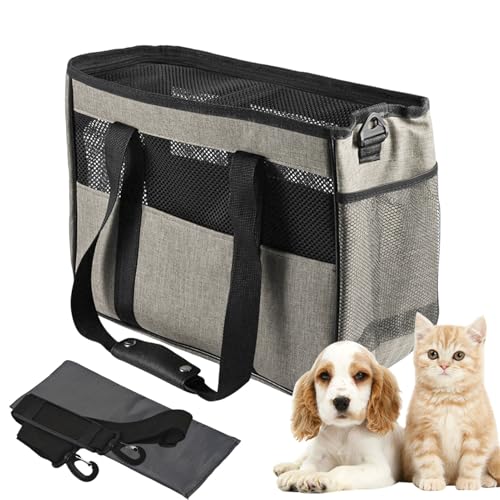 Sghtil Hundetrage - Multifunktionale Tragetasche Mit Mehreren Taschen Für Katzen Und Hunde,Schultertragetasche Flexibel Für Urlaub Camping Spaziergang Sghtil Hundetrage - Multifunktionale Tragetasche Mit Mehreren Taschen Für Katzen Und Hunde,Schultertragetasche Flexibel Für Urlaub Camping Spaziergang von Sghtil