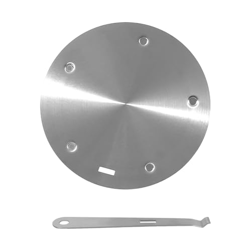 Sghtil Induktionsherd Adapterplatte - Induktionskochfeld Adapter Für Gusseisen - Wärmeverteiler Mit Abnehmbarem Griff Zum Siedekochen Für Anfänger Und Profis von Sghtil