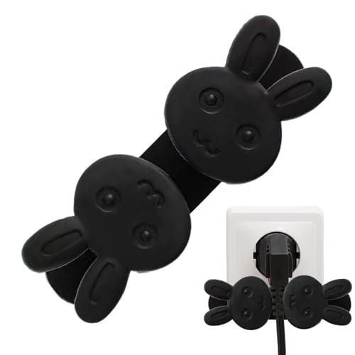Sghtil Kabelhalter für Haushaltsgeräte zum Ankleben, Kabel-Organizer für Cartoons | Kabelaufbewahrung für Küchengeräte des Cartoon-Kaninchens | Organizer mit Klebehaken inkl von Sghtil