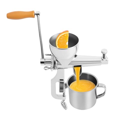Sghtil Kaltentsafter,Edelstahl Handbetriebene presse - Langsam Entsaften Für Trauben Granatapfel Spinat Grünkohl - Entsafter von Sghtil