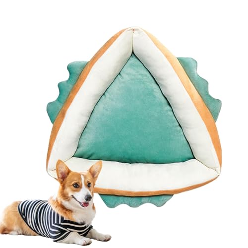 Sghtil Katzenbetten für Indoor-Kätzchen, lustiges Katzenbett, niedliches Cartoon-Dinosaurier-Haustierbett | Lustiges Katzenbett, beruhigendes Bett für von Sghtil
