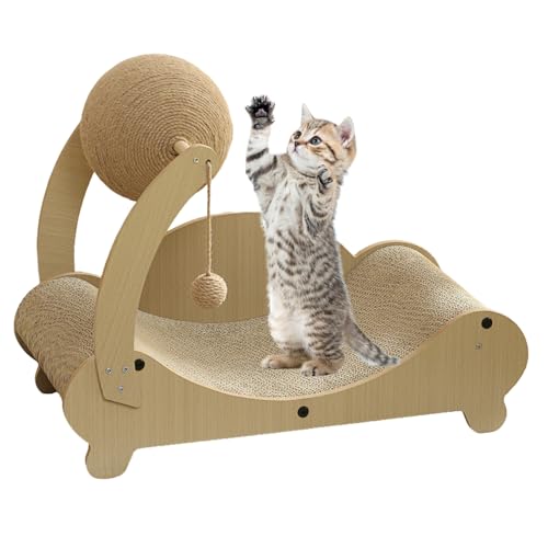 Sghtil Katzenkratzsofa, Sofa, – multifunktionaler mit Ball, Möbelschutz, Übungswerkzeug für Katzen im Innenbereich Sghtil Katzenkratzsofa, Sofa, – multifunktionaler mit Ball, Möbelschutz, Übungswerkzeug für Katzen im Innenbereich von Sghtil