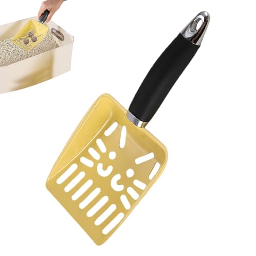 Sghtil Katzenstreuschaufel, langer Griff für Katzenkot, multifunktional, aus Edelstahl für Training, Kiste, Innenbereich, Bad und mehr Haustiere von Sghtil