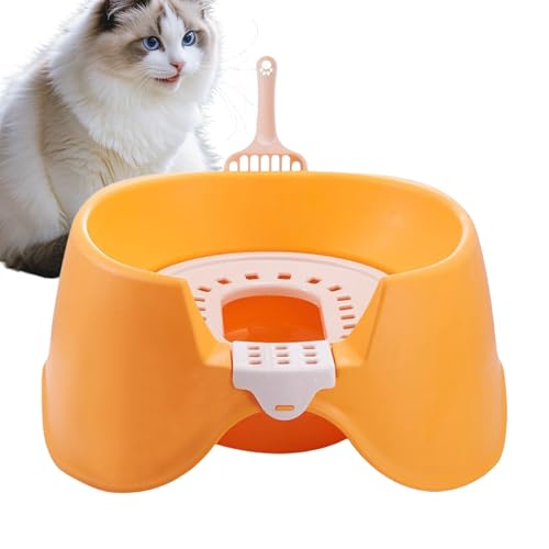 Sghtil Katzentoilette, Katzentoilette, hoher Rand ohne Deckel für kleine Haustiere Haus Wohnung Innen Sghtil Katzentoilette, Katzentoilette, hoher Rand ohne Deckel für kleine Haustiere Haus Wohnung Innen von Sghtil