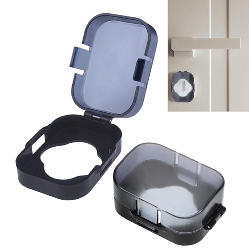 Sghtil Kindersichere Türgriffabdeckung | Schutz für Kinderknöpfe | 2 Stück für Schränke Toiletten Kühlschränke Schubladen Haus Wohnung Sghtil Kindersichere Türgriffabdeckung | Schutz für Kinderknöpfe | 2 Stück für Schränke Toiletten Kühlschränke Schubladen Haus Wohnung von Sghtil