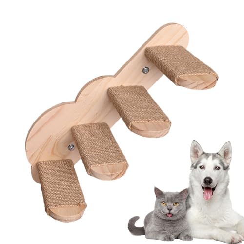 Sghtil Kletterstufen für Katzen – schwebende Wandleiter für Katzen, elegant, sichere und elegante Möbel für Schlafzimmer, Balkon, Wohnzimmer Sghtil Kletterstufen für Katzen – schwebende Wandleiter für Katzen, elegant, sichere und elegante Möbel für Schlafzimmer, Balkon, Wohnzimmer von Sghtil