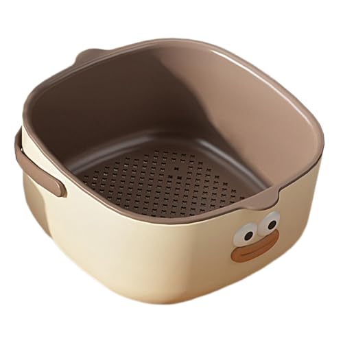 Sghtil Küchensieb Set, und Gemüsewaschkorb, zweilagiges Sieb, Spülmaschinenfest mit Schüssel für Nudeln, Spaghetti, Beeren und Salat Sghtil Küchensieb Set, und Gemüsewaschkorb, zweilagiges Sieb, Spülmaschinenfest mit Schüssel für Nudeln, Spaghetti, Beeren und Salat von Sghtil