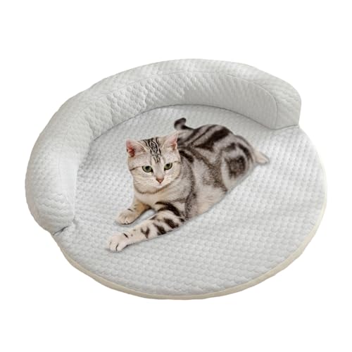 Sghtil Kühlmatte Für Hunde Outdoor | Kühle Welpen Schlafmatte,Atmungsaktive Eisseide Kalte Unterlage für Garten Picknick Haustiere Sommer Erholung Auto Reisen von Sghtil