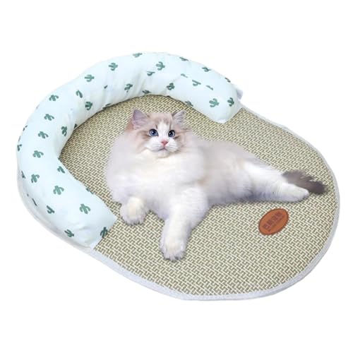 Sghtil Kühlmatte für kleine Haustiere, Kühlmatte für Hunde | Sommerhütte für Haustiere mit 15x11 Zoll Kühlkissen, Matte Sghtil Kühlmatte für kleine Haustiere, Kühlmatte für Hunde | Sommerhütte für Haustiere mit 15x11 Zoll Kühlkissen, Matte von Sghtil
