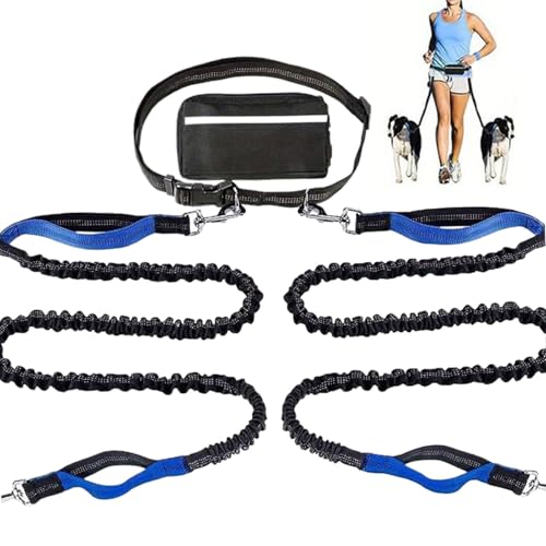 Sghtil Leine für Hunde | Reflektierende Verankerung für Laufen und Aktivitäten mit verstärktem Kabel – Hundeleine aus strapazierfähigem Nylon für den Außenbereich mit Tasche, ideal für Garten und von Sghtil