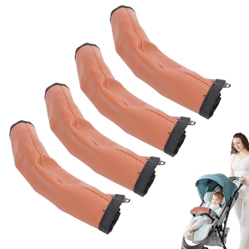 Sghtil Lenker-Abdeckungen für Kinderwagen aus PU-Leder, Griff für Kinderwagen – Abnahme mit Reißverschluss und waschbarem Lenkerschutz für Kinderwagen – Elastisches Zubehör bequem für die Sghtil Lenker-Abdeckungen für Kinderwagen aus PU-Leder, Griff für Kinderwagen – Abnahme mit Reißverschluss und waschbarem Lenkerschutz für Kinderwagen – Elastisches Zubehör bequem für die von Sghtil