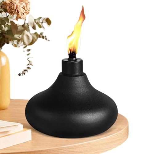 Sghtil Metall Tischlampe, wiederaufladbarer Taschenlampenbehälter | Tischlaterne Citronella Fackeln Wiederaufladbare Flamme - Patio Flamme Taschenlampe, Metall Taschenlampe, Robust von Sghtil