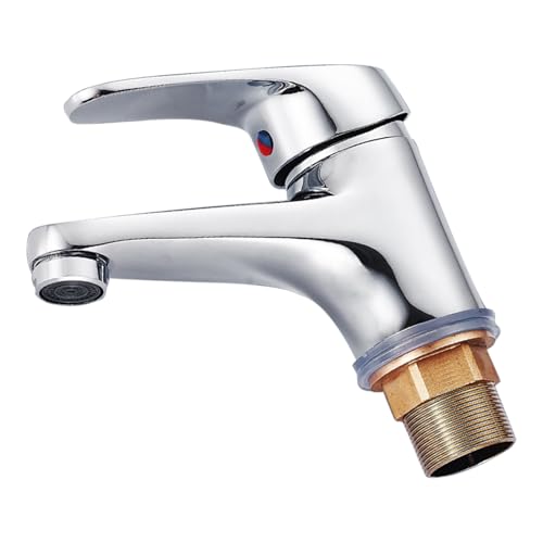 Sghtil Mischbatterie für Badezimmer, Einhebel-Küchenarmatur, Wasserauslass mit Keramik-Kartusche, für Haus, Waschküche, Keller, Außenbereich, von Sghtil