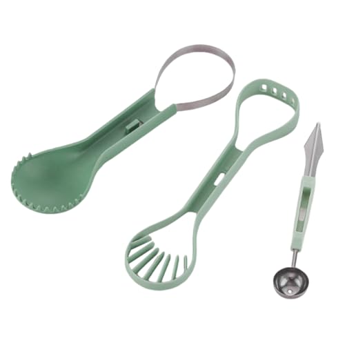 Sghtil Obstkugelwerkzeug - Obstlöffel aus Edelstahl | Wassermelonenschneider mit rutschfesten Griffen für Camping, Picknick, Party, Restaurant Sghtil Obstkugelwerkzeug - Obstlöffel aus Edelstahl | Wassermelonenschneider mit rutschfesten Griffen für Camping, Picknick, Party, Restaurant von Sghtil