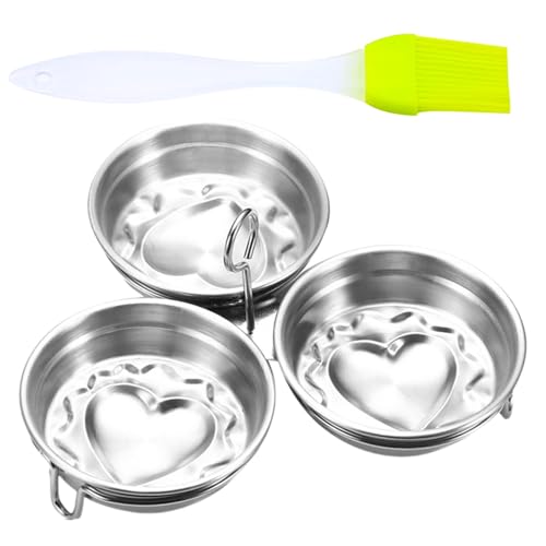 Sghtil Pochierender Eierbecher, pochierter Eierbecher | 3x Eierkocher aus Edelstahl in Lebensmittelqualität - Antihaft-Eierkocher mit Grill, Eierbecher für Küche Sghtil Pochierender Eierbecher, pochierter Eierbecher | 3x Eierkocher aus Edelstahl in Lebensmittelqualität - Antihaft-Eierkocher mit Grill, Eierbecher für Küche von Sghtil