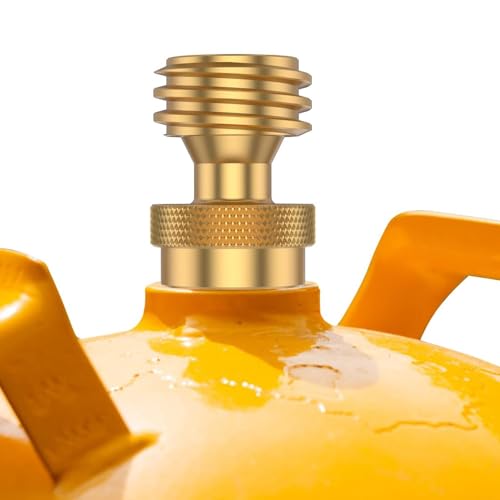 Sghtil Propantankadapter, 20 lb auf 1 lb -Adapter, Messing- -Adapter, 1 LB -Nachfülladapter, tragbare kompakte Grillanschlüsse von Sghtil