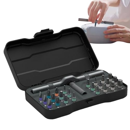Sghtil Schraubendreher-Bit-Set | Kompakte Mehrzweck-Bits für Bohrmaschine | 24 Stück Mehrzweck-Magnet-Bits für Bauprojekte, Tischlerei, Präzisionsarbeiten, Reparaturen von Sghtil
