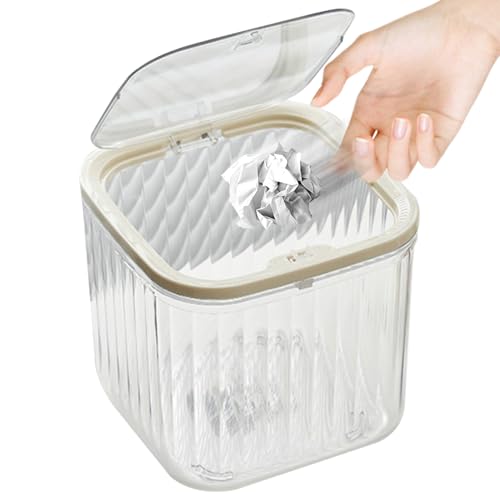 Sghtil Schreibtisch Mülleimer - Abfallbehälter Für Arbeitsplatz,Multifunktionsbehälter Als Kosmetikorganizer Für Papierschnipsel, Makeup Pinsel Und Stauraumoptimierung von Sghtil