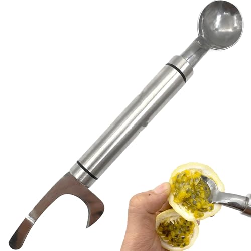 Sghtil Scoop Baller, Scooper Obst und Baller | Passionsfrucht Öffner & Schaufel - Rostbeständiger Zitronenextraktor, Humanisierter Schäler Wassermelonenschaufel für Familie von Sghtil