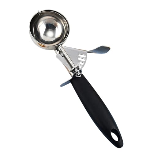 Sghtil Scoop del, Professionelle Bühne, Scooper aus Edelstahl | Schwerer Löffel Küchenhelfer mit Komfortgriff für Keksteig, Sorbet, Obst von Sghtil
