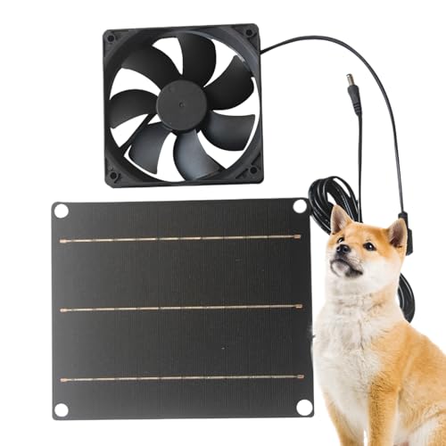Sghtil Solar Abluftventilator Mit Photovoltaikmodul,30 Watt Solar Ventilationslüfter für Hühnerstall - Leiser Wandmontage Lüfter für Hundehütte mit Geruchsentfernung und Luftzirkulation Sghtil Solar Abluftventilator Mit Photovoltaikmodul,30 Watt Solar Ventilationslüfter für Hühnerstall - Leiser Wandmontage Lüfter für Hundehütte mit Geruchsentfernung und Luftzirkulation von Sghtil