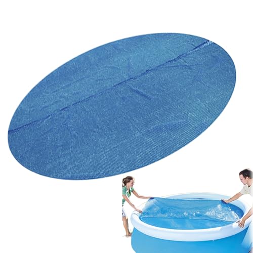 Sghtil Solarthermische Whirlpoolabdeckungen,Runde Solare Poolabdeckung Aus Witterungsbeständigem Schwerlast Material | Wetterfeste Faltbare Schutzplane Tragbare Energieeffiziente Warmedecke Spielplatz von Sghtil