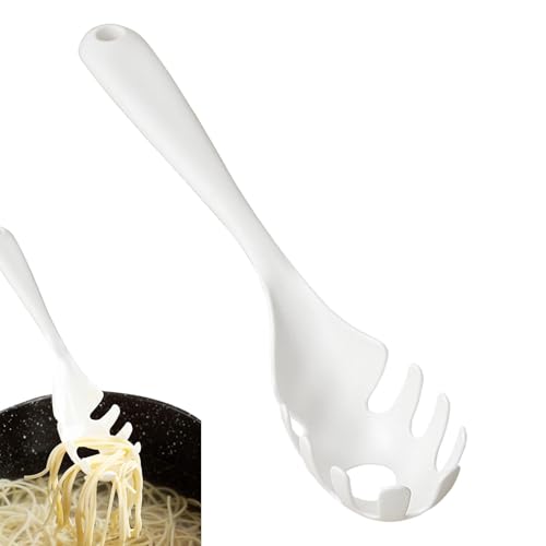 Sghtil Spaghetti-Löffel-Server, Nudellöffelzähne, Zahngabel für Pasta-Server mit langem Griff, Spaghetti-Löffelgabeln und Küchenteigabeln, Küchenteigwerkzeug-Server Sghtil Spaghetti-Löffel-Server, Nudellöffelzähne, Zahngabel für Pasta-Server mit langem Griff, Spaghetti-Löffelgabeln und Küchenteigabeln, Küchenteigwerkzeug-Server von Sghtil