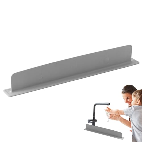 Sghtil Spritzschutz für Waschbecken – Schutz aus Silikon für Waschbecken im Badezimmer, erhöhtes Design mit Saugnäpfen, hitzebeständig, Zubehör für die Küche von Sghtil