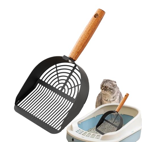 Sghtil Streuschaufel – rostfreie Schaufel für Katzentoilette, langer ergonomischer Griff mit robustem Sieb, Zubehör für die Hygiene der Tiere von Sghtil