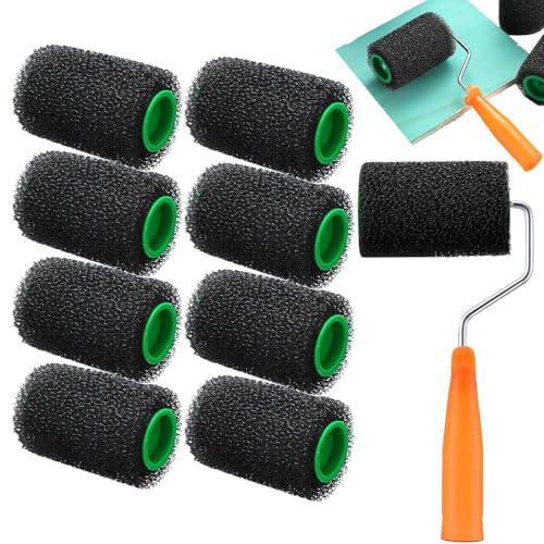 Sghtil Strukturierte Farbrolle, strukturierter Pinsel für Möbel – Ergonomische Rolle mit rutschfestem Design für Möbel, Küche, Bad und Schlafzimmer von Sghtil