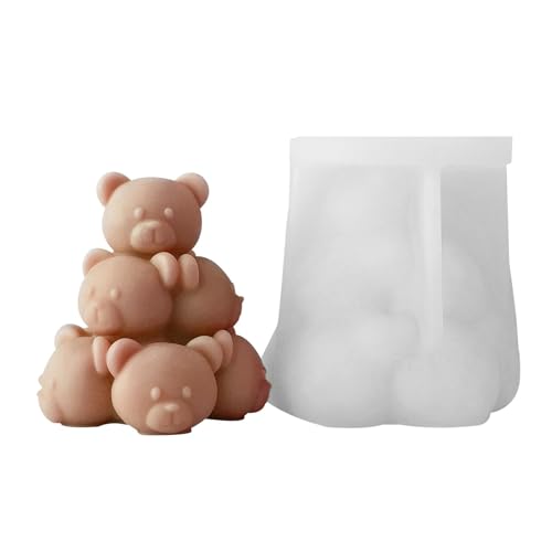 Sghtil Tier-Kerzenformen, Silikon-Tier-Kerzenformen,Gips Formen für gestapelte Bär - Stapelbare Katzenform aus Silikon, Formen für Weihnachtsdekorationen, Formen Sghtil Tier-Kerzenformen, Silikon-Tier-Kerzenformen,Gips Formen für gestapelte Bär - Stapelbare Katzenform aus Silikon, Formen für Weihnachtsdekorationen, Formen von Sghtil