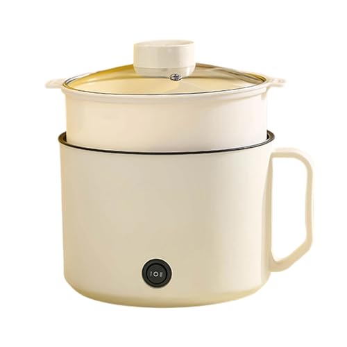 Sghtil Tragbarer Topf - Multifunktionale Antihaft-Pfanne - Tragbarer & Kompakter Dampfgarer Für Ramen Nudeln Pasta & Fondue von Sghtil